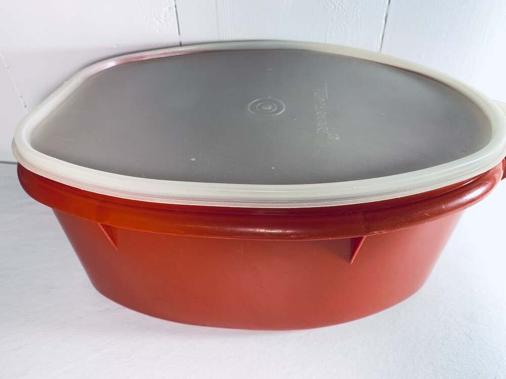 Tupperware Ham Keeper Paprika Vintage